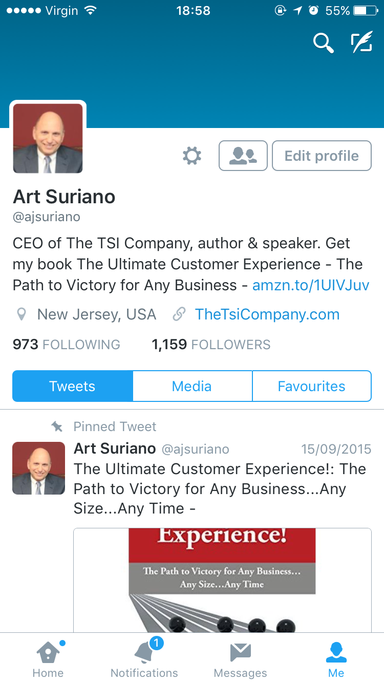 Social Media Management: Art Suriano [Twitter]