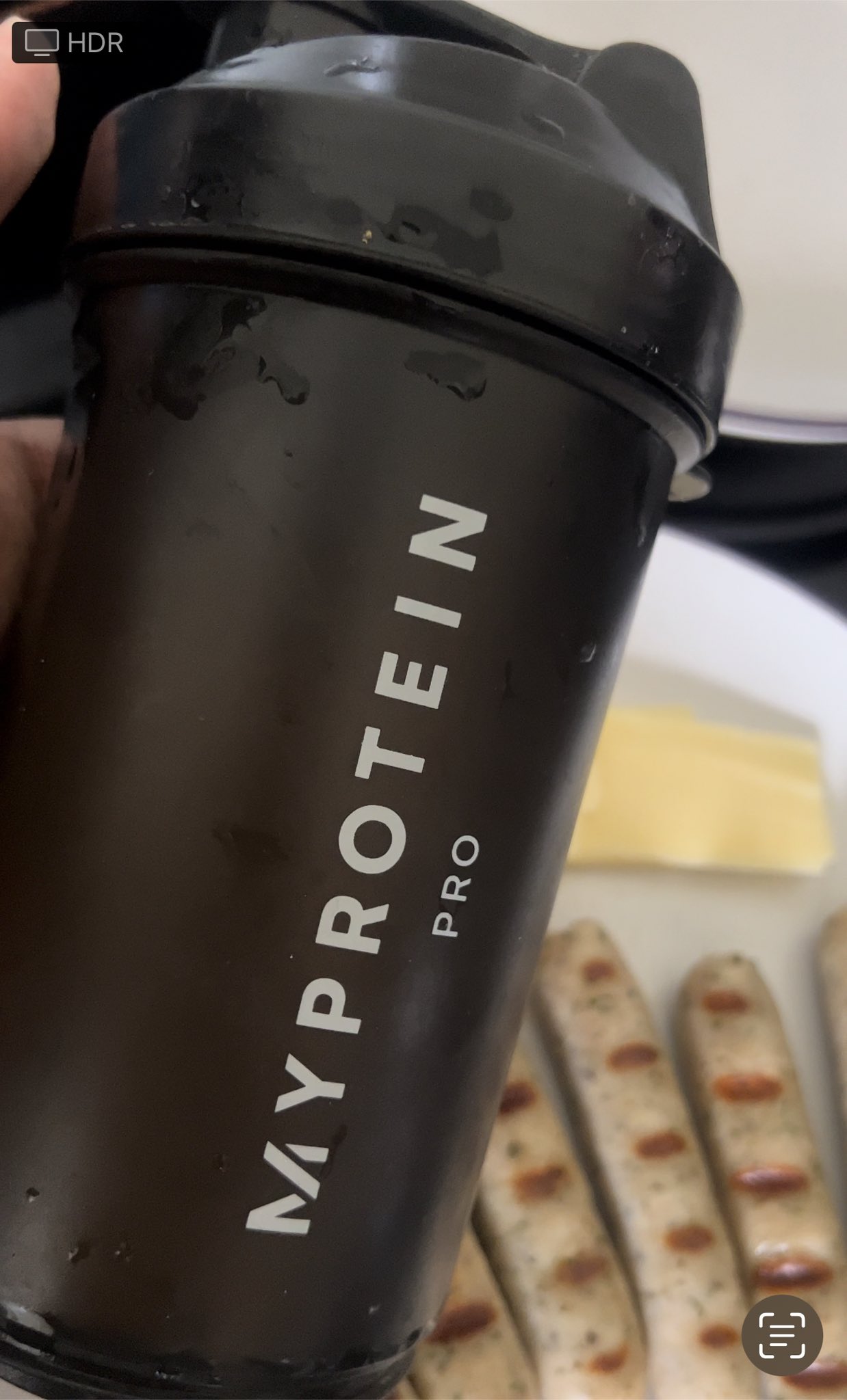 protein shake in myprotein shaker
