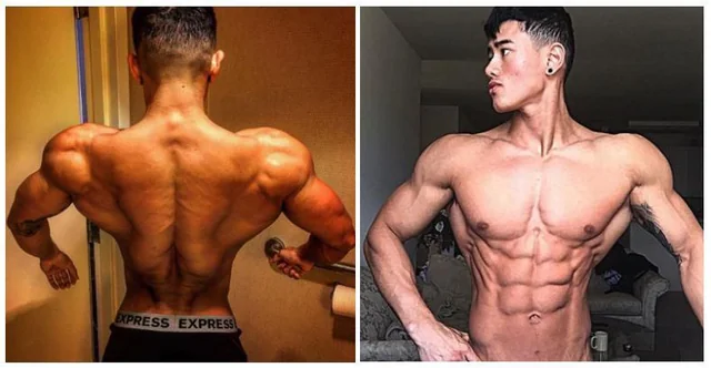 steven cao bodybuilder extreme back v taper