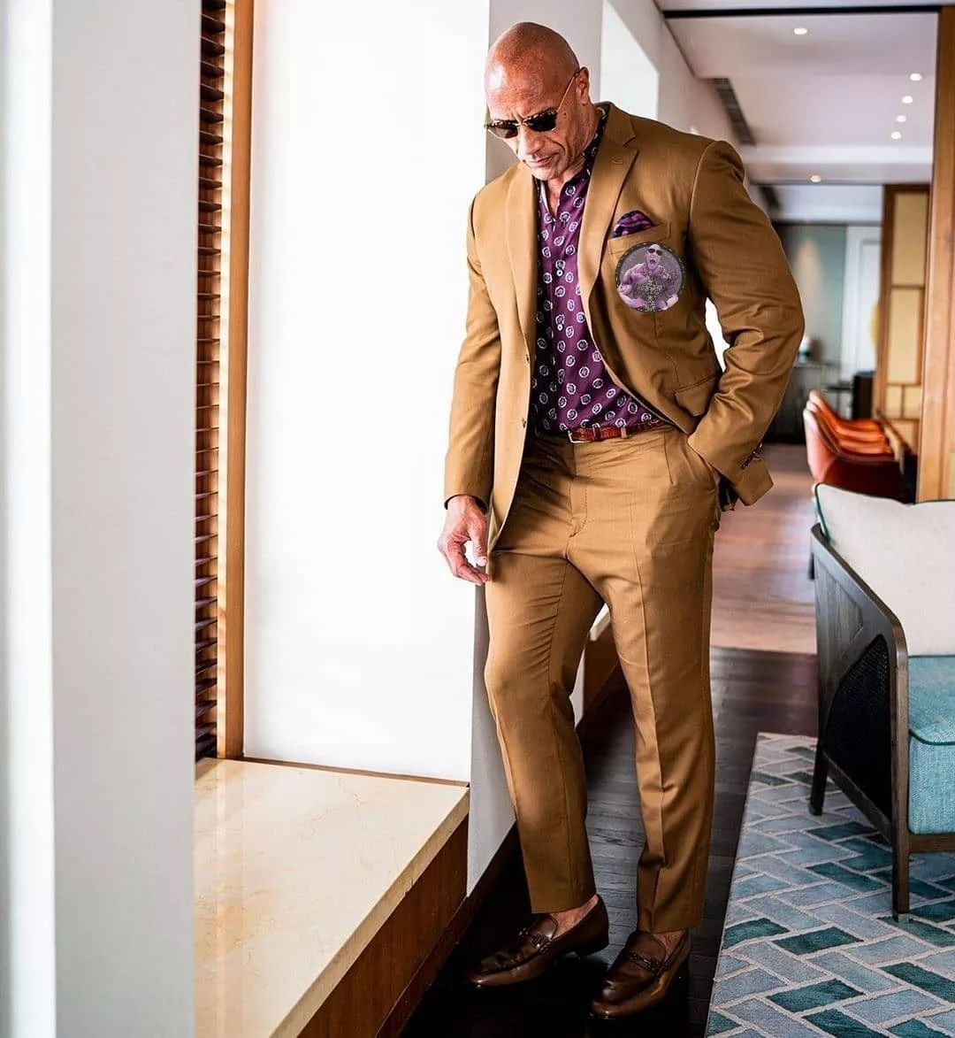 the rock in a suit - how to look more masculine