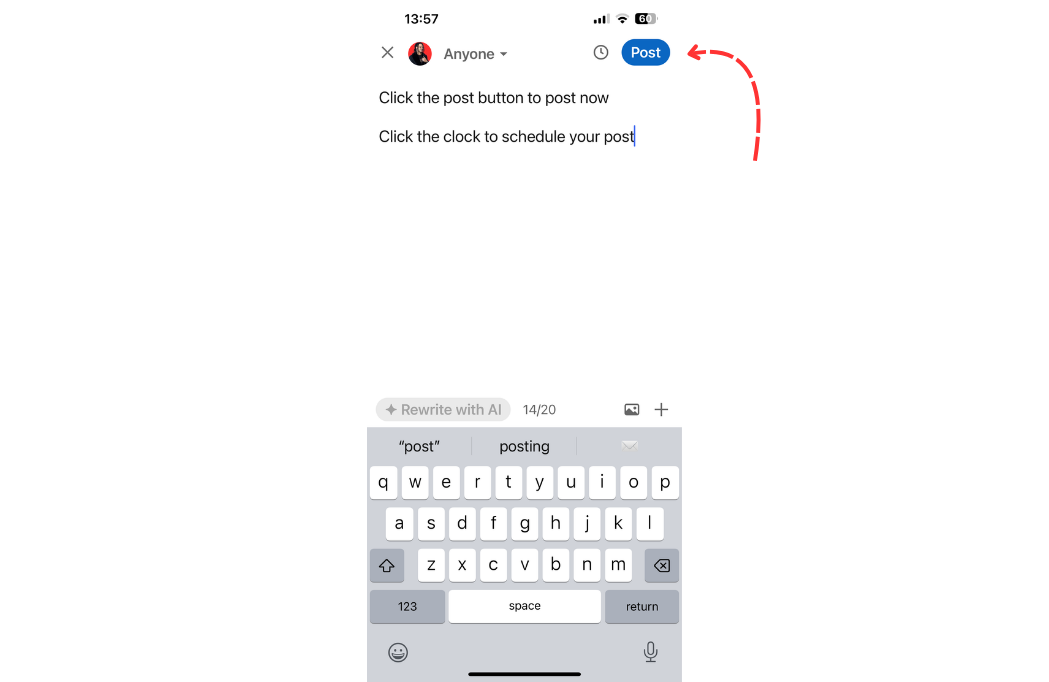 how to post on linkedin mobile app how to write linkedin posts on mobile app