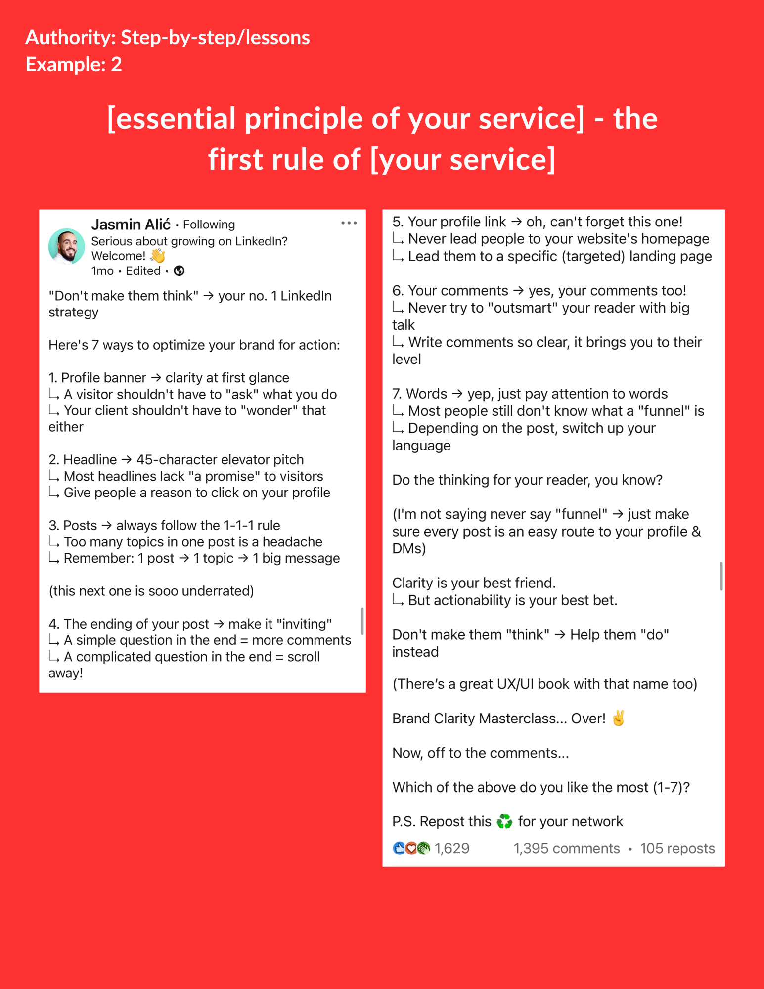 how to write step by step linkedin post how to write guides on linkedin