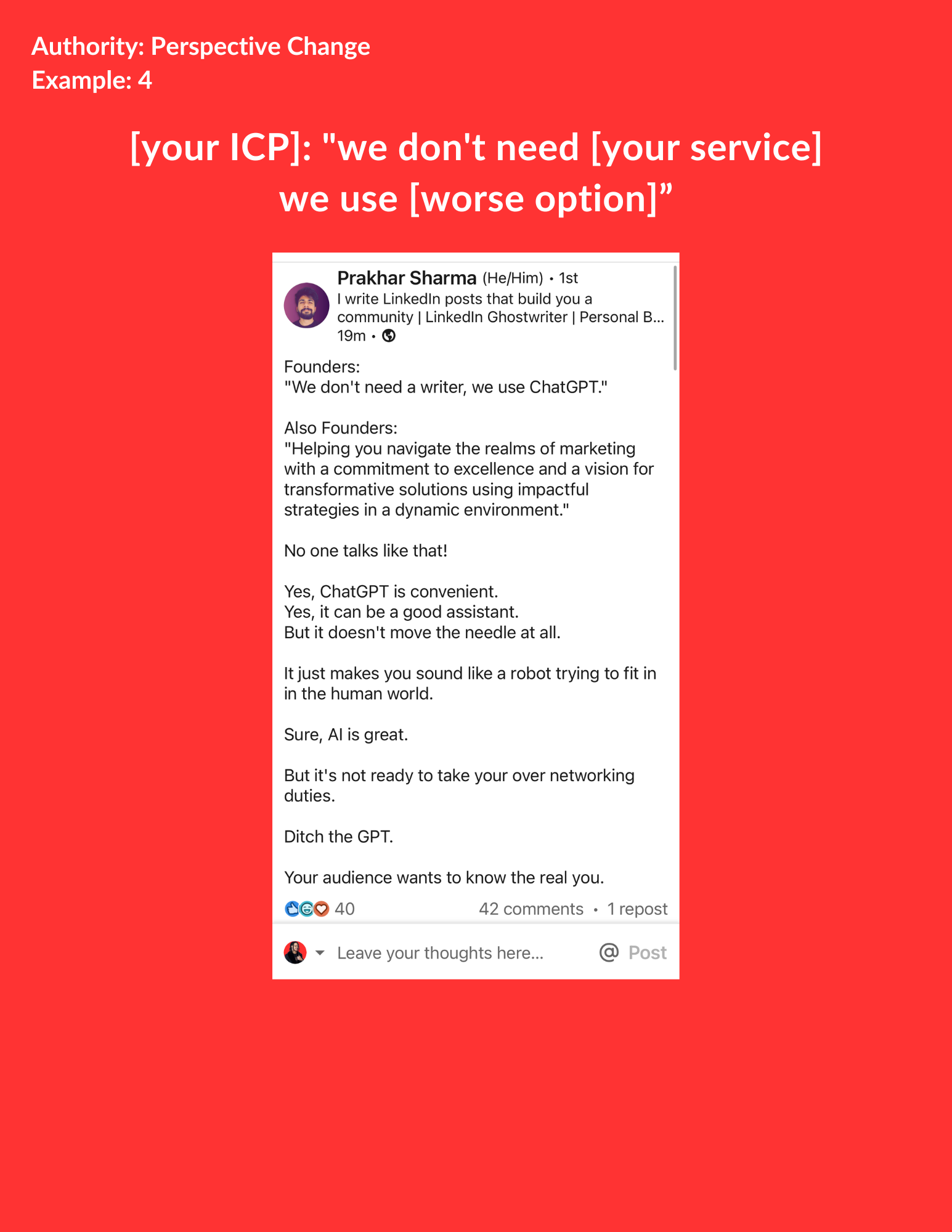 how to post on linkedin text only linkedin post example