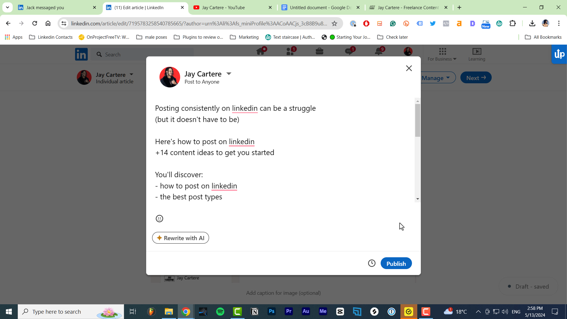 how to get more views on your articles on Linkedin how to promote you linkedin article