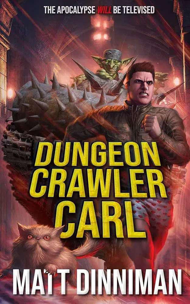 dungeon crawler carl book 1 cover best progression fantasy books - dungeon crawler carl book 1 cover