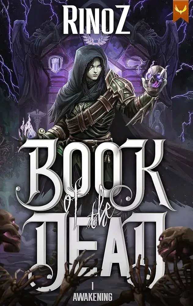 book of the dead by rinoz book cover - litrpg crafter necromancer book litrpg series - crafting necromancer