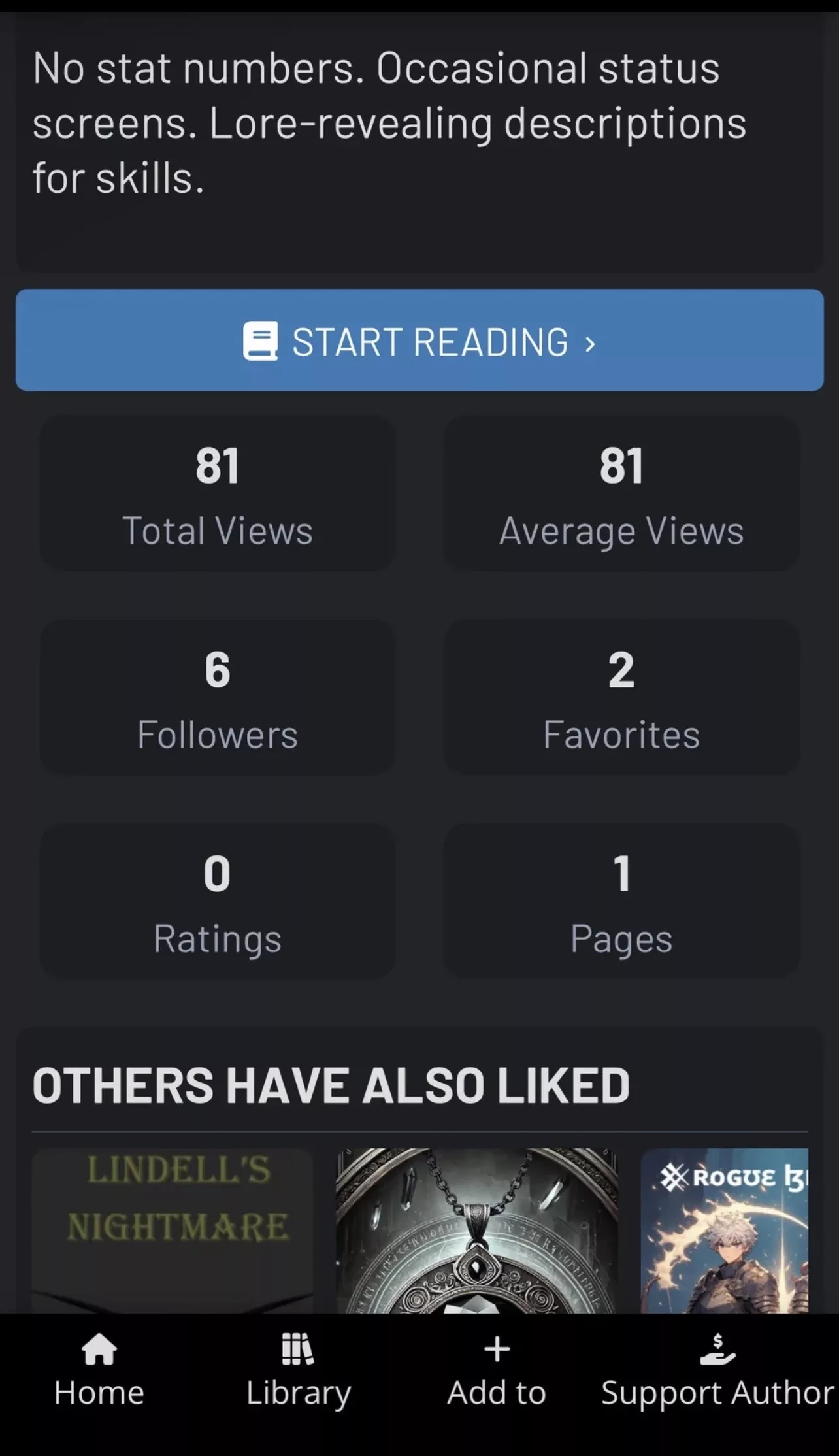 Royal Road stats before posting hire a book blurb writer